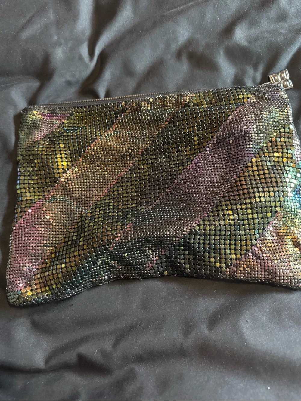 BCBGMaxAzria Iridescent Multicolor Sequin Clutch